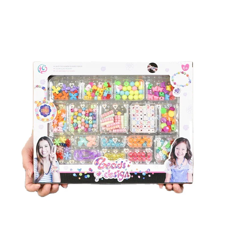 

Cross-border new products children DIY bracelet creative hand rope girls toys beaded jewelry educational toys