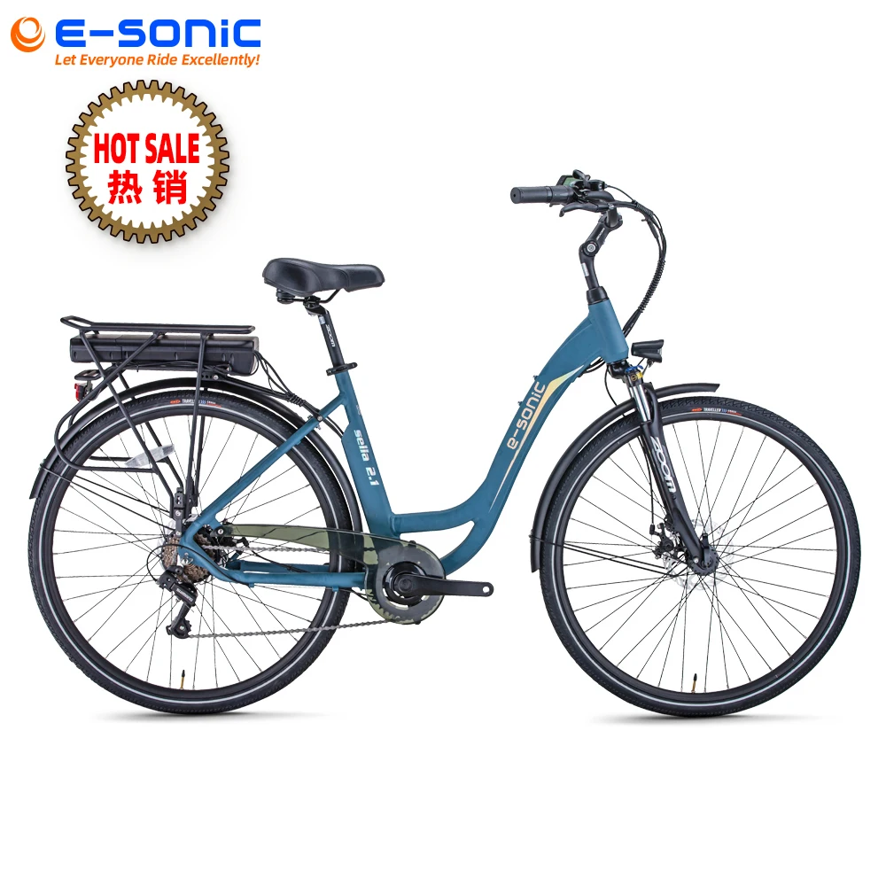 

Top sale Chinese brand E-sonic city ebike with lower price and lightweight versatile features, ebike for communting and working, Black ...customizable