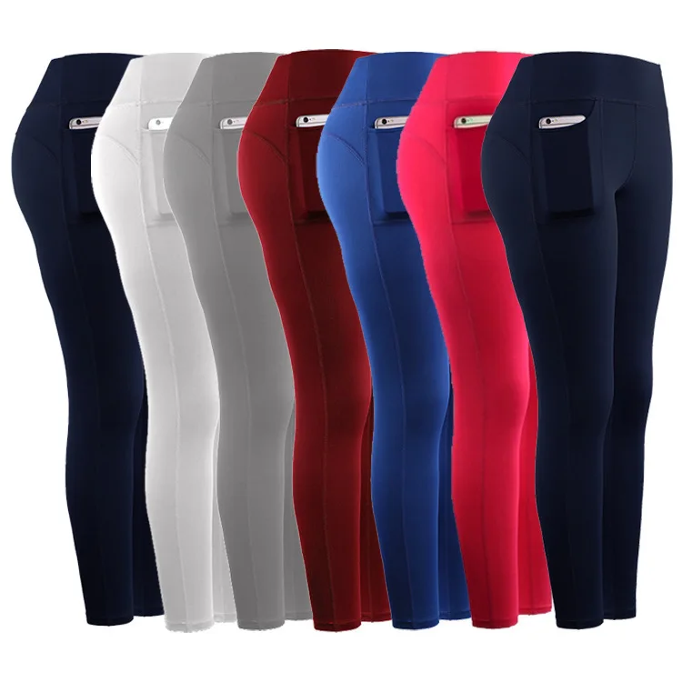 

Hot Sell Workout Customize Ladies Sportswear Pants Colorful XL Yoga Leggings with Pockets For Women