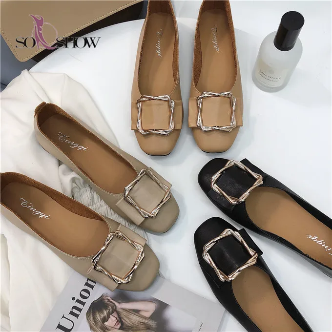 

New design low heel female flat casual shoes soft fashion high quality woman flat shoes