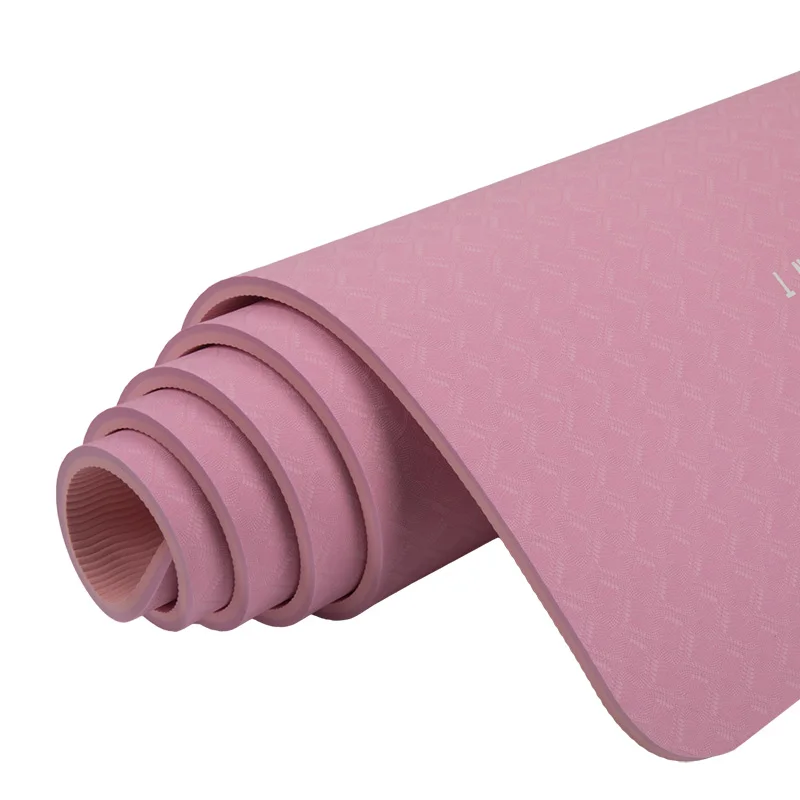 

Positional Non Slip Eco Friendly Tpe 10mm Thick Washable Yoga Mat, Black/purple/pink/rose/green/blue