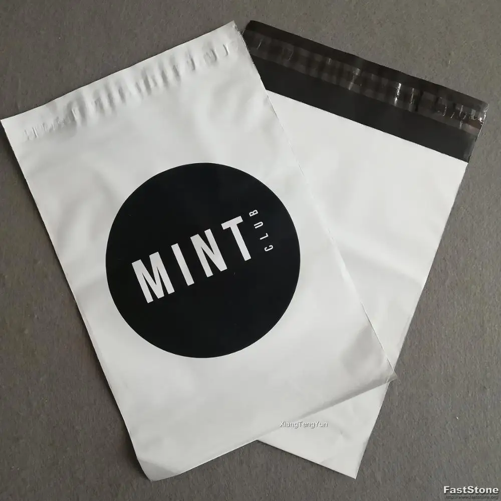 

logo print biodegradable mailing postage bags for cloth garment packaging, Custom