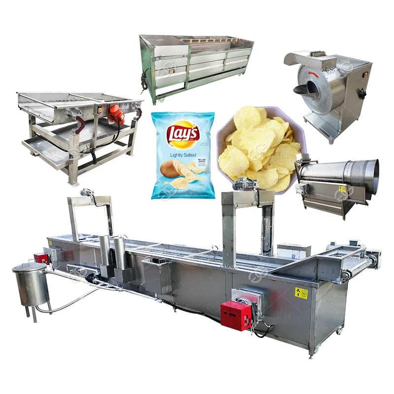 
Factory Frying Equipment Fresh Frozen French Fries Making Machine Fully Automatic Lays Potato Chips Production Line For Sale  (60751940801)