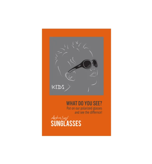 

custom polarized sunglasses test card for testing polarizing sunglasses
