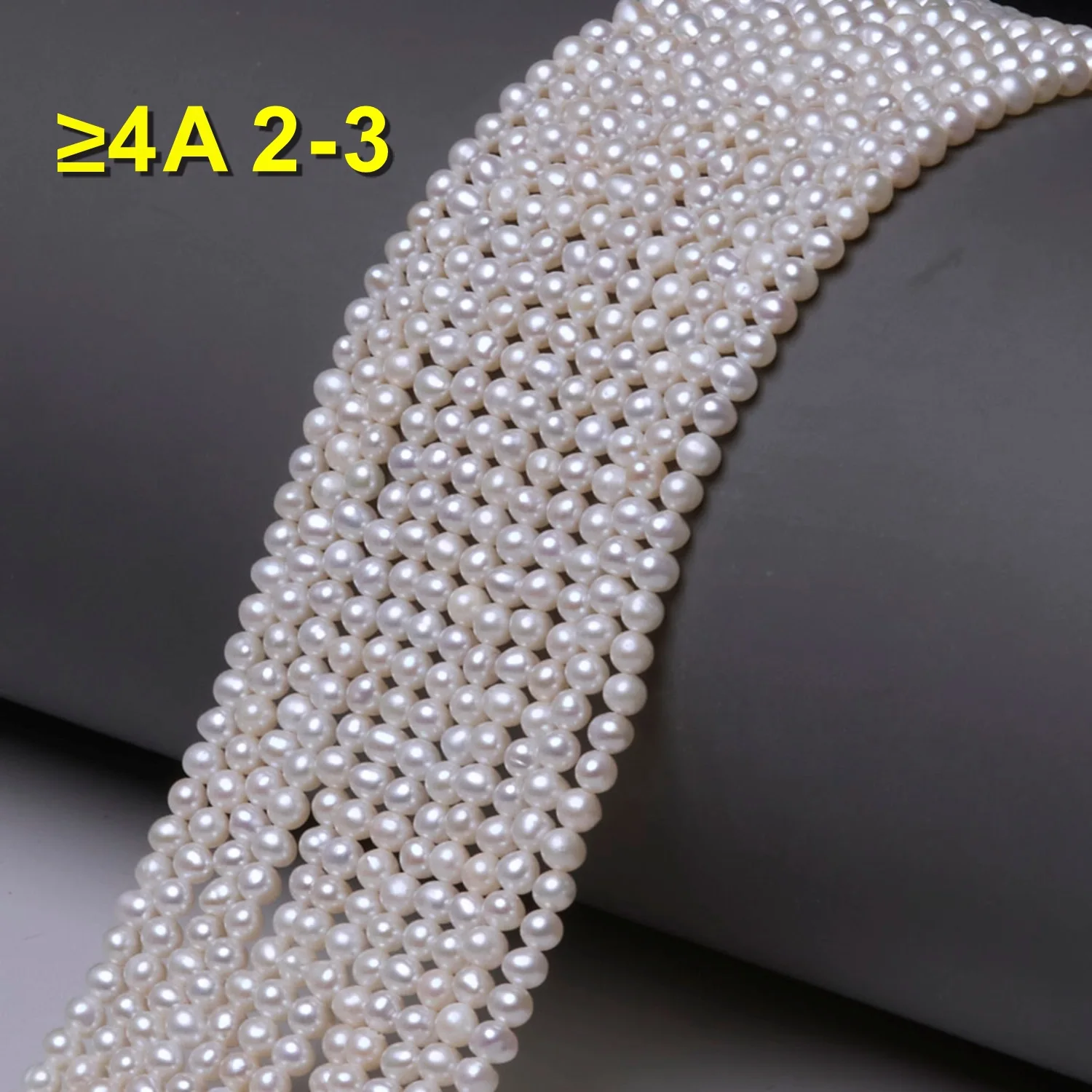 Delicate 2-10mm Pearl Necklace Natural Freshwater Pearls Chain for DIY Jewelry Making