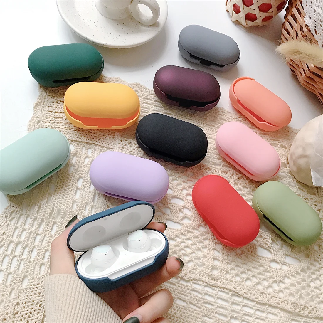 

Matte Hard PC Protective Shell For Samsung Galaxy Buds Plus Case Earphone Bag Cute Shockproof Cover for samsung galaxy buds