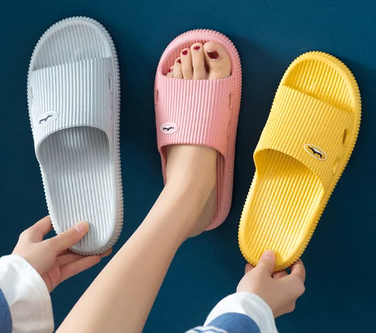 

Men's Pvc Breathable Home Bathroom Anti Slip Slippers Soft Bottom Sandals Wholesale