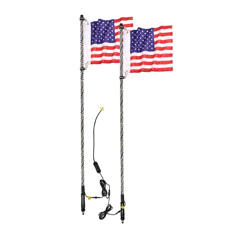 

2019 Trending Product Multicolor 5 FT Flexible Buggy Lighted Led Whip