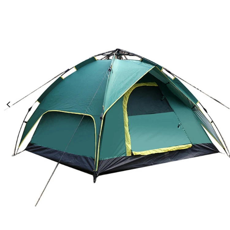 

Outdoor Camping Tools Double Layer Camping Tent, Green/blue/orange