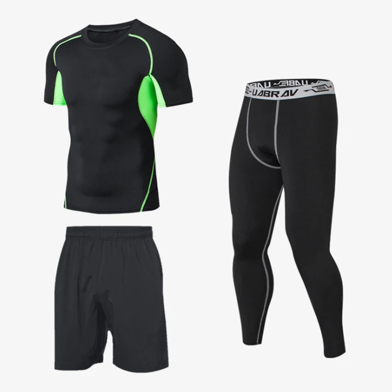 

quick dry clothes casual sport suit loose elastic fitness clothes men suit for running