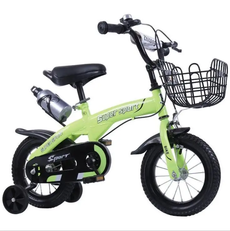 

New design 4 wheels baby cycle children bicycle for kids/12 inch children bikes 4 years old child, Orangegreenpinkwhite