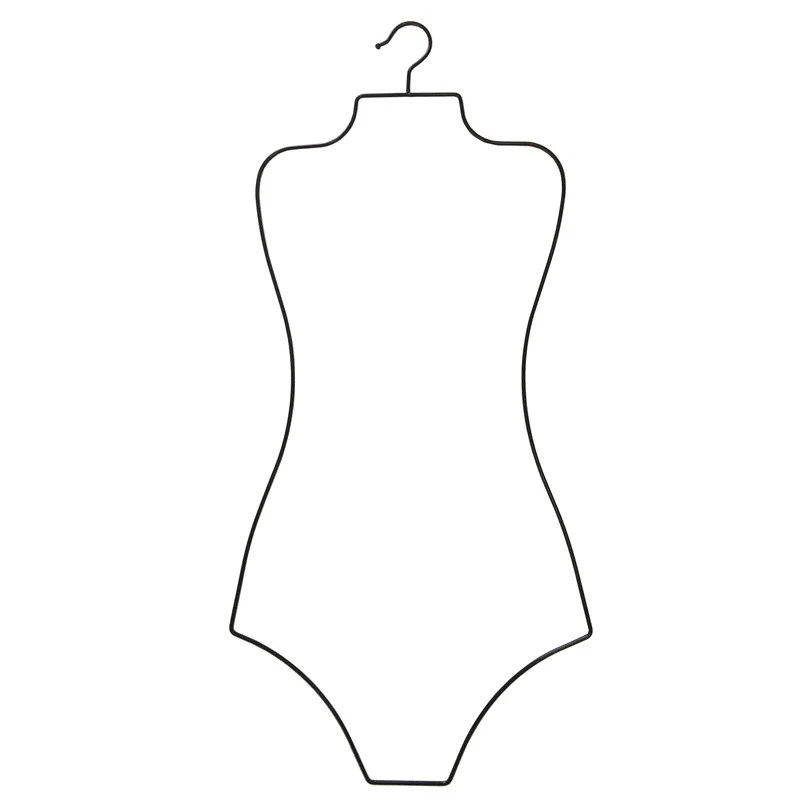 

2020 HOT SALE swim suit full body shape swimwear hanger with gold hook for clothes store underwear Bikini bra Display racks, Argentate gold reos gold