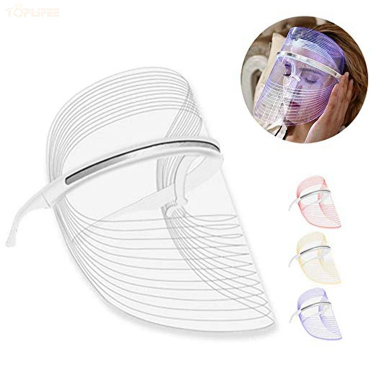 

3 Colors Face Ledmask Personal Skin Care Acne Treatment Anti-aging PDT Beauty Machine USB Rechargeable LED Phototherapy Mask