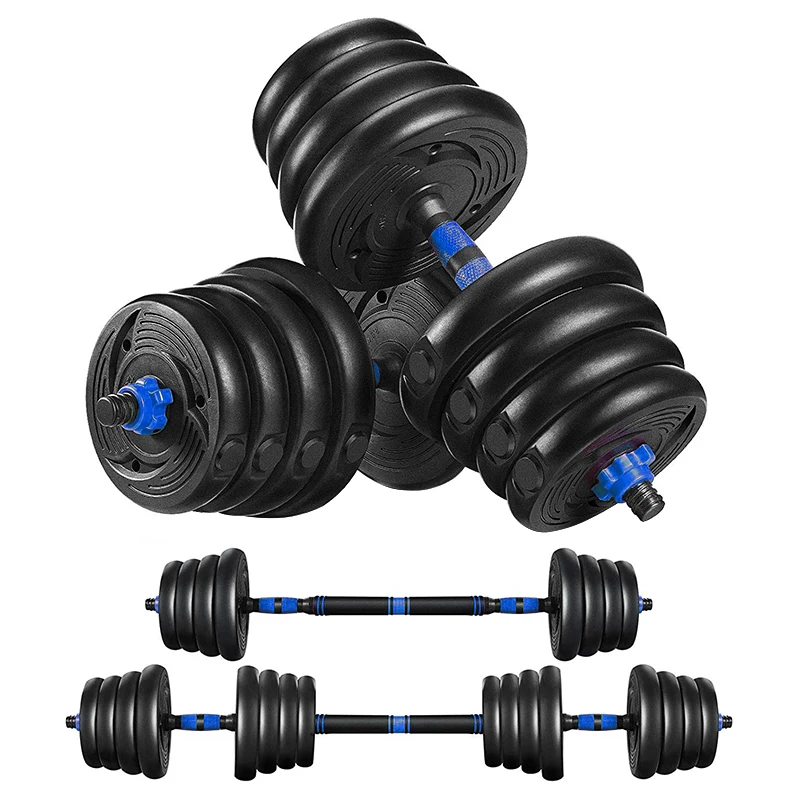 

2021 Agreat Wholesale Hot Selling Exercise Workout Dumbbell Set Portable 20KG, Black+red