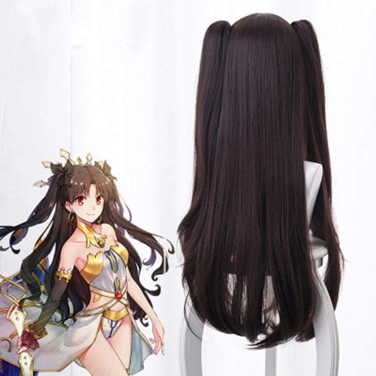 

Funtoninght Fate/Grand Order cosplay wigs the role name of Ishtar Tohsaka Rin cosplay wigs for party supplies, Pic showed