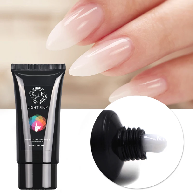 

Korean cosmetics wholesale free sample private label professional poly uv led gel polish set nail extension acrylic builder gel, Custom