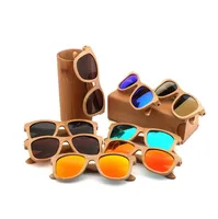 

color wooden sunglasses/round sunglasses bamboo/wooden sunglasses factory