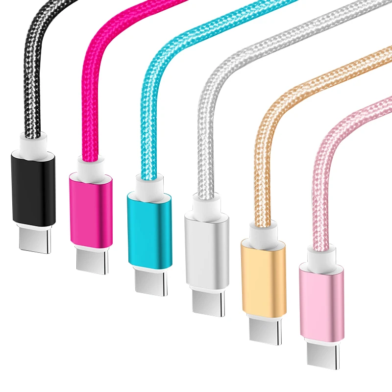 

Wholesale USB Charging Cable Type C Micro USB Data Cable for iPhone, Blue/red/rose gold/gold/black/white