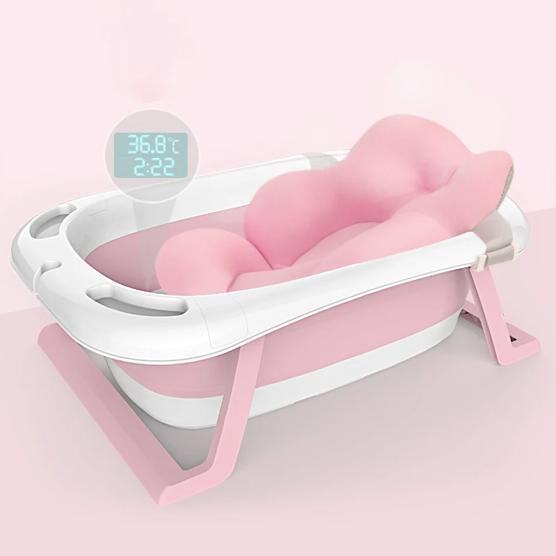 

2020 new arrival portable plastic baby bath foldable baby bath, Pink, blue