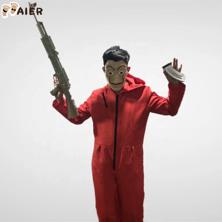 
Halloween Party Money Heist The House of Paper La Casa De Papel Cosplay Salvador Dali Movie Costume 