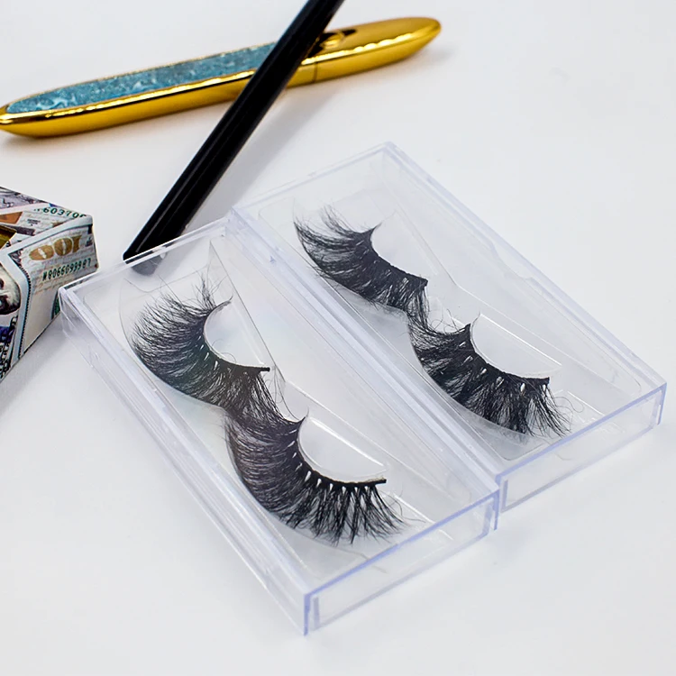 

Eyelash Strips lash vendor factory 25mm dramatic Real Mink Eyelashes Wholesale custom logo