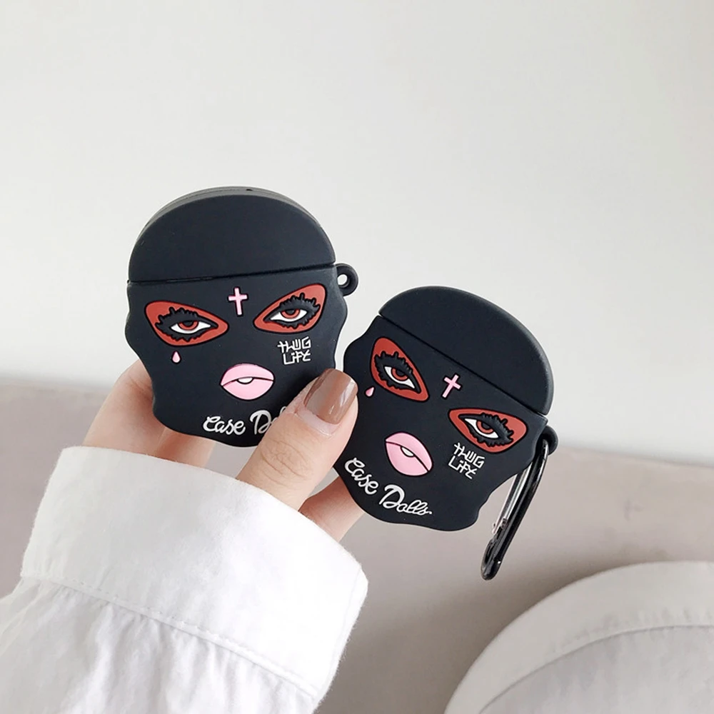 

Cute for Airpods Case Silicone 1 2 Soft Brand Custom Rubber Cover Wireless Earphone Protective for Apple for Airpod Skin Boxes