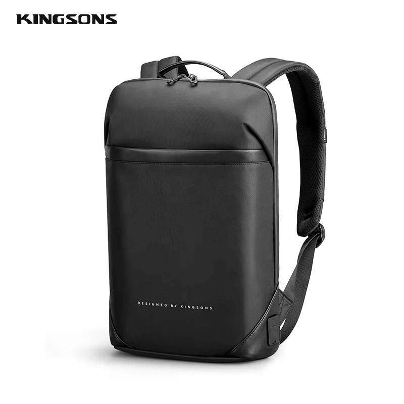 

Kingsons 2020 fashion slim laptop backpack school usb smart mens backpack bag wholesale manufacturer for 15.6" mochilas, Gray