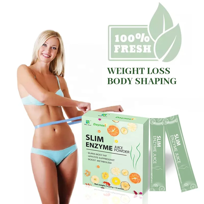 

Slim Enzyme Juice Drink Dietary Supplement Flat Belly Fat Burner Weight Loss Fruit Juice Powder for Slimming Detox