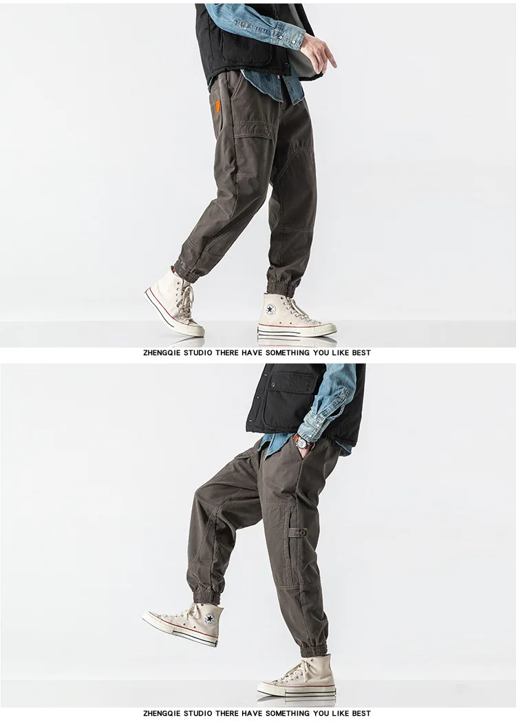 
2020 winter new product trousers casual overalls men 