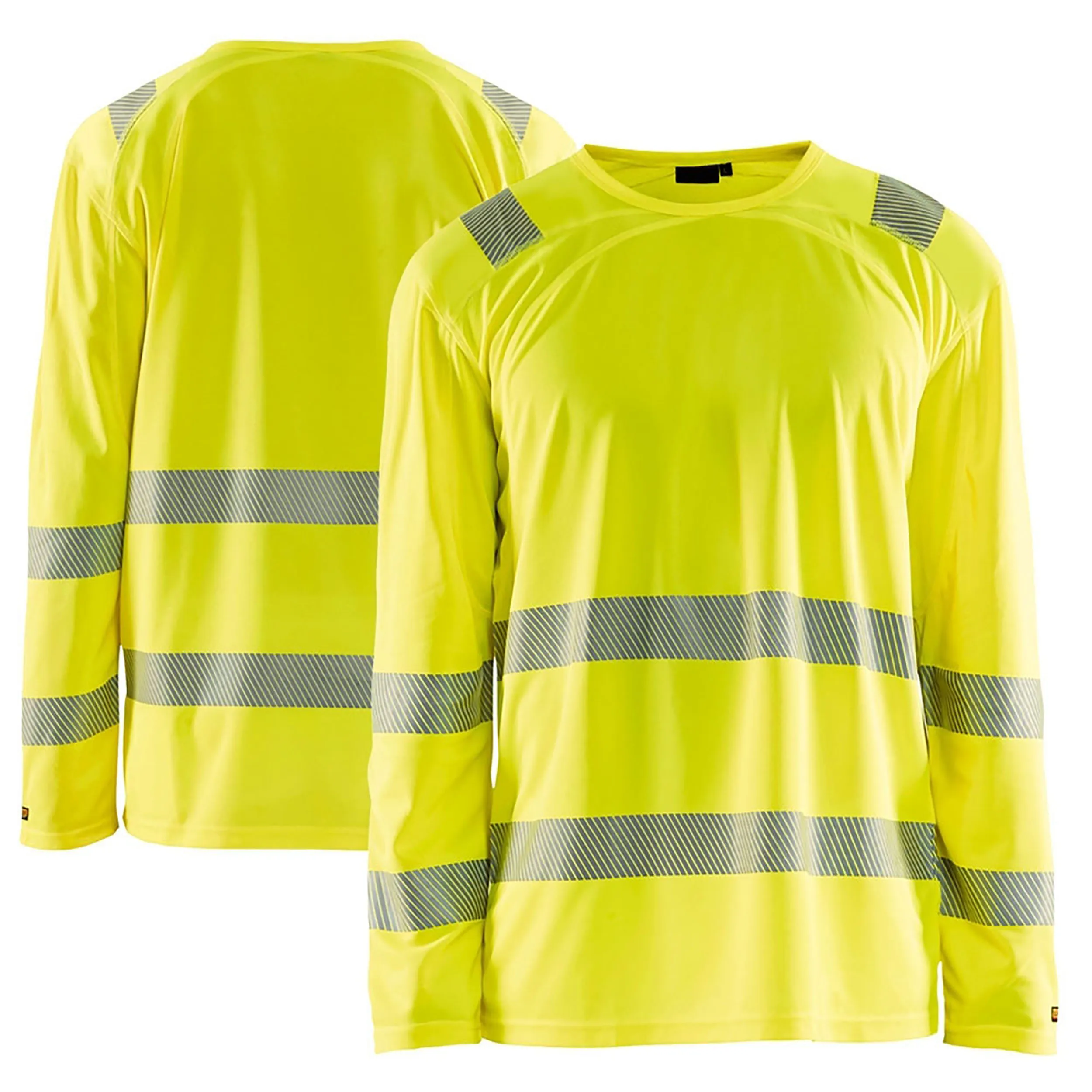 

Hi-Vis Reflective Clothing Workwear O-Neck Men's knitted bright safety cool polyester shirts safety t shirts