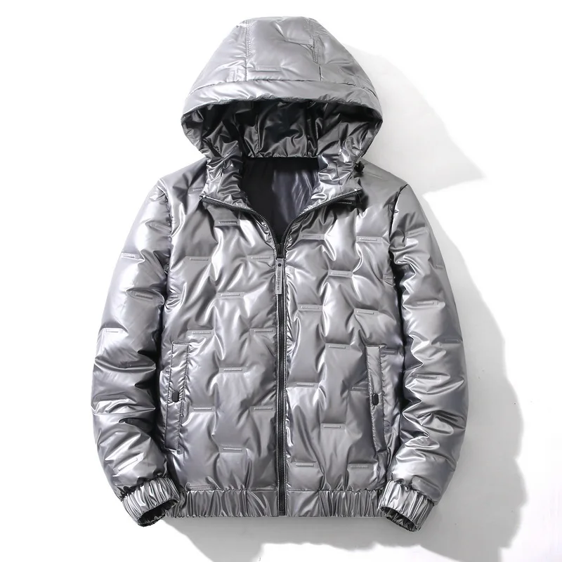 

2021 Wholesale Fashion Shinny Jacket Warm Down Bubble Bomber Men Puffer Winter Jacket