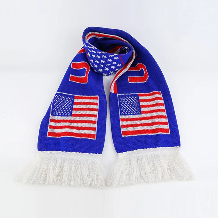 High Quality Wholesale Satin Football Fan Scarf Football Fans Scarf