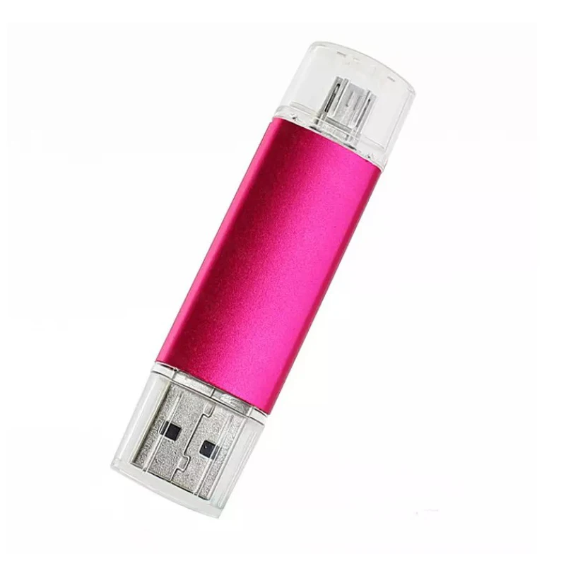 

OTG Flash Memory 2 in 1 OTG USB Flash Disk for Smart Phone Android and PC metal OTG flash drive