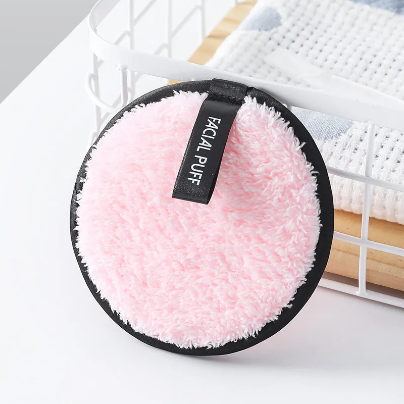 

Microfiber Reusable Makeup Removal Pads, Coffee, black, white, pink, customized