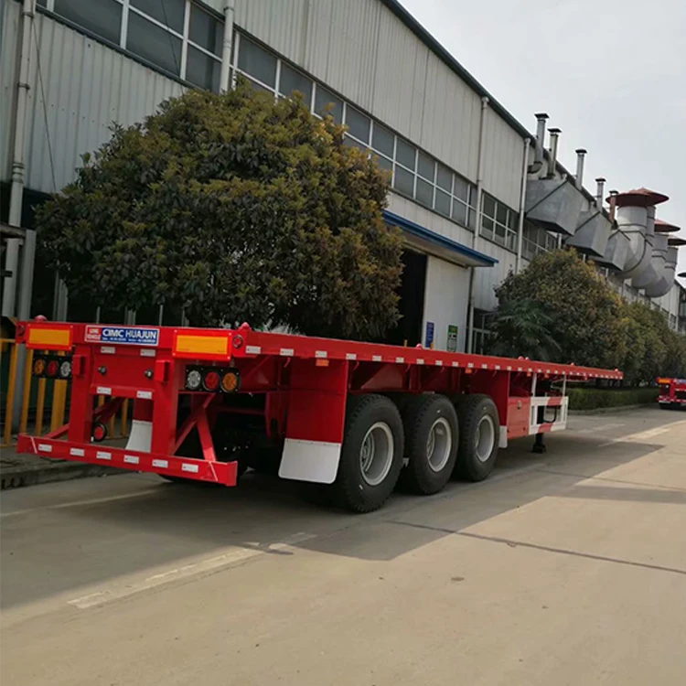 中国品牌3轴60吨平板半挂车出售