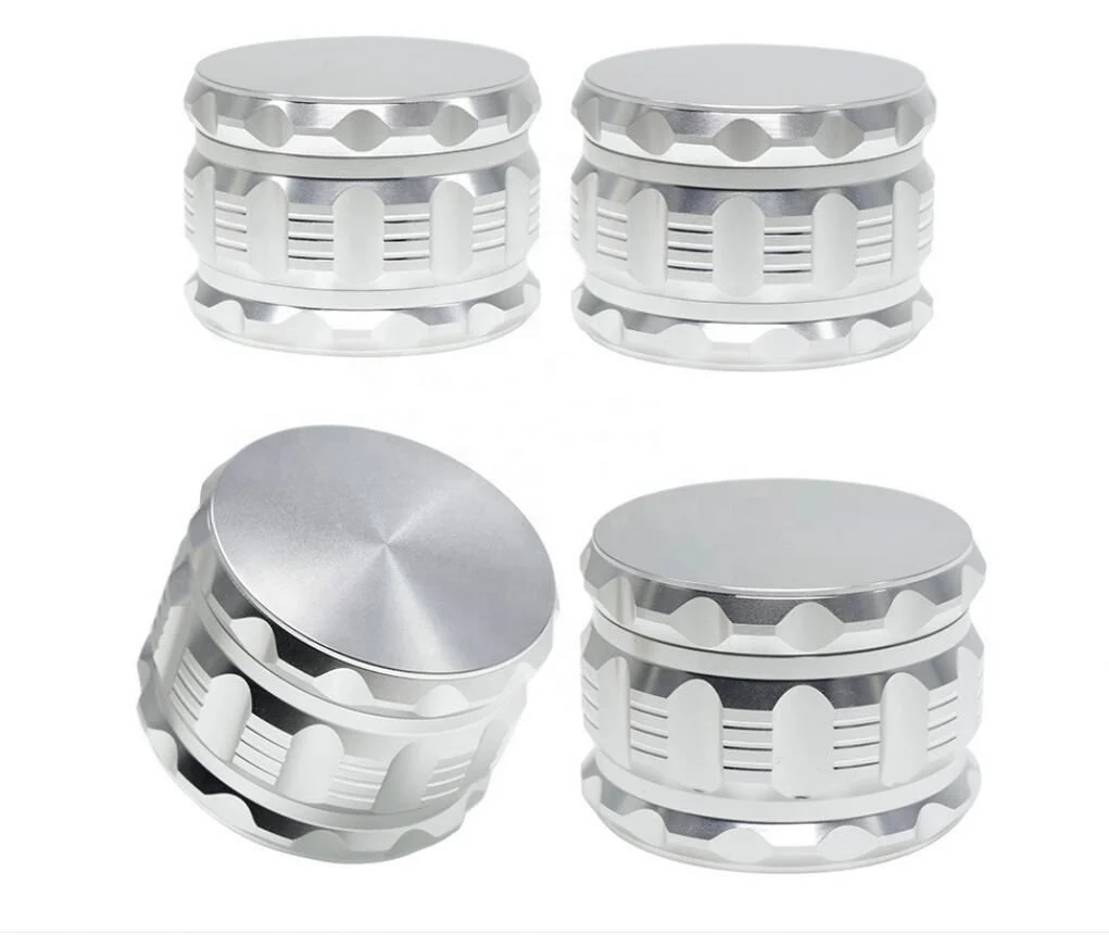 

New Diameter  Aluminum Alloy Flat Pattern Polygon Stripe Herb Grinder Cigarette Maker jhcentury, Picture