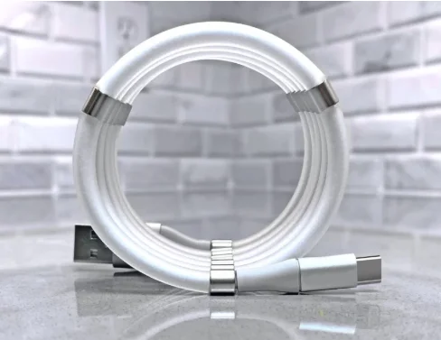 

New design Self winding USB charging cable for iPhone type c micro Easy-coil redesigned supercalla magnetic charging cable