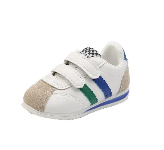 

2022 new walking style shoes non-slip toddler little girls shoes fashion baby sneakers little boys kids sport shoes, Green/blue/pink