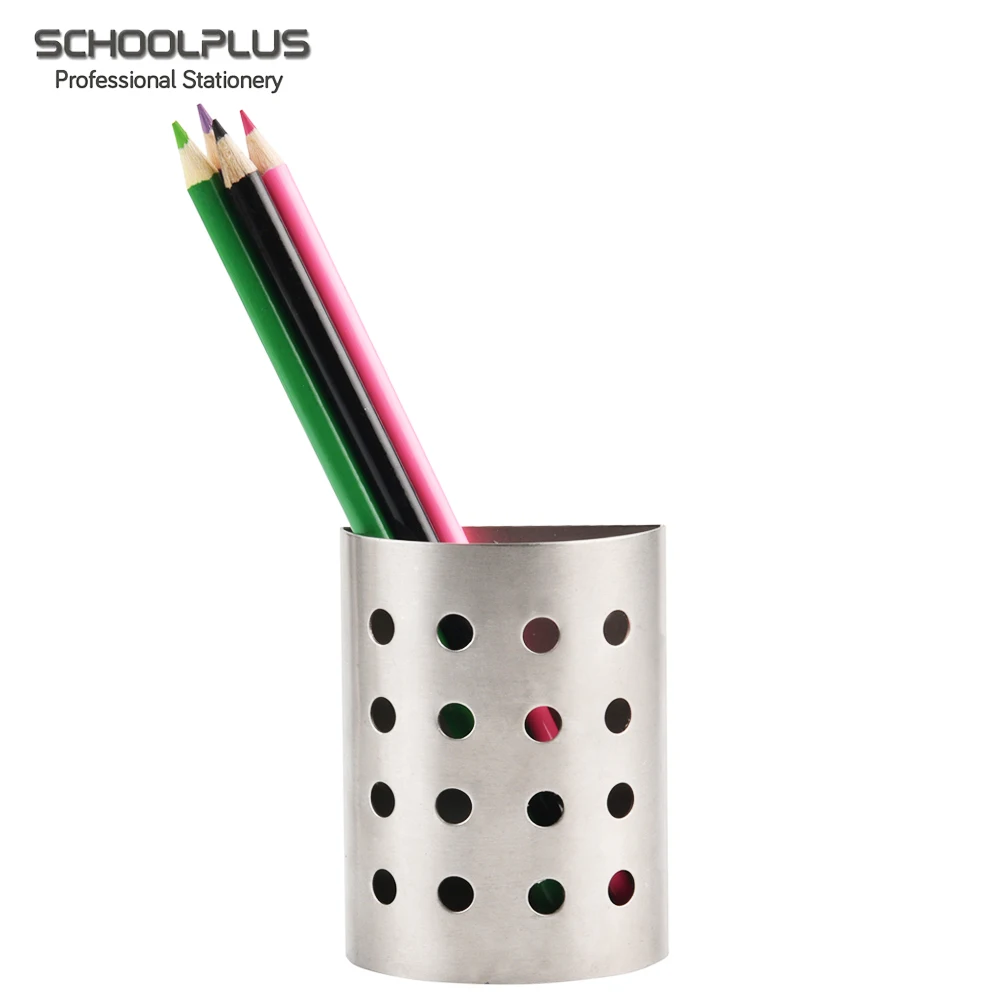 Pen And Pencil Holder Cup,Stainless Steel Metal Storage Organizer Basket Buy