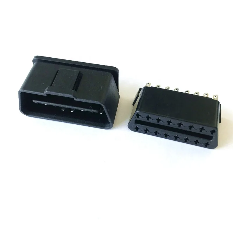 Obd 16pin Connector Female Male Pcb Solder Obd2 Obdii J1962 Connector ...