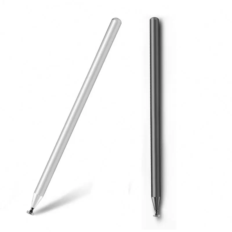 

Drawing Fine Dick Precision Series Disc Sucker Capacity Stylus pen Touch Pen For Phone Tablet PC, Silver / white