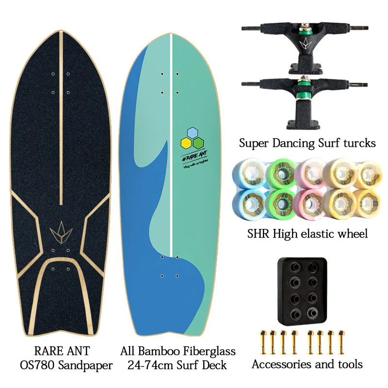 

3.0 Rare Ant 74*24cm 29inch Deck Adapter Surf Skateboard Mini