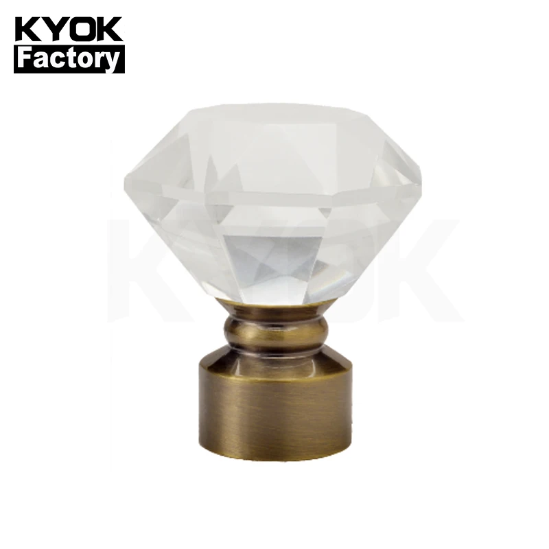 

KYOK Good Quality CrystalCurtain Poles Modern Simple Style Curtain Finals Wholesale Curtain Accessories