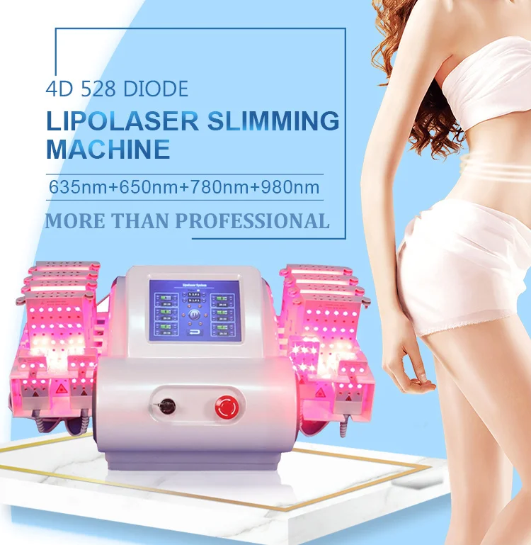 

2021 Newest Lipolaser 4D Body Slimming Cellulite Laser Slim Lipo Lipolysis Machine on Sale, White