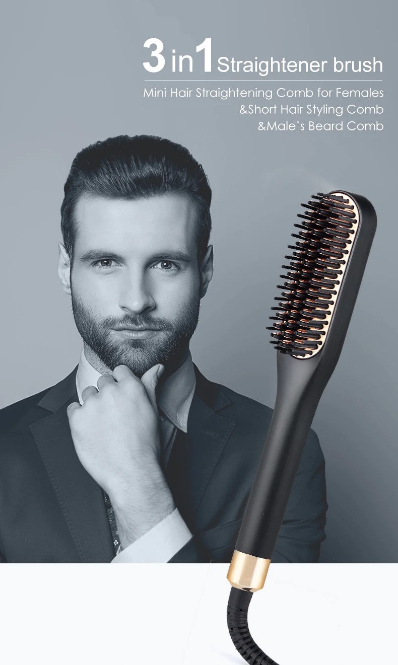 beard brush iron