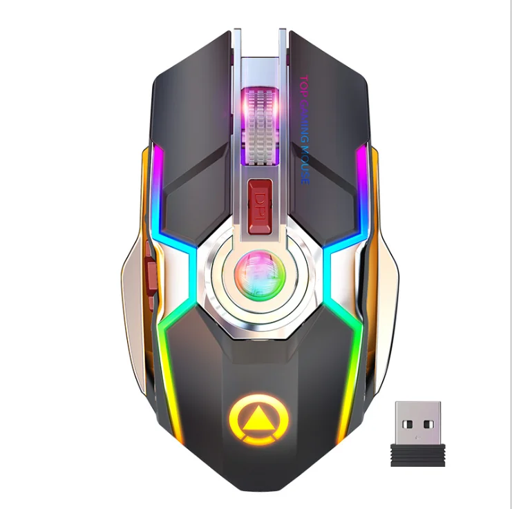 

Wireless mouse charging game RGB luminous silent computer accessories wholesale cross border Amazon