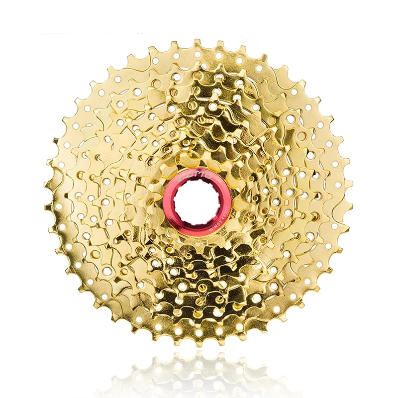 

MTB Freewheel 10 Speed 11-42T Mountain Bike Sprocket Cassette Bicycle Freewheel Bike Parts, Sliver,golden