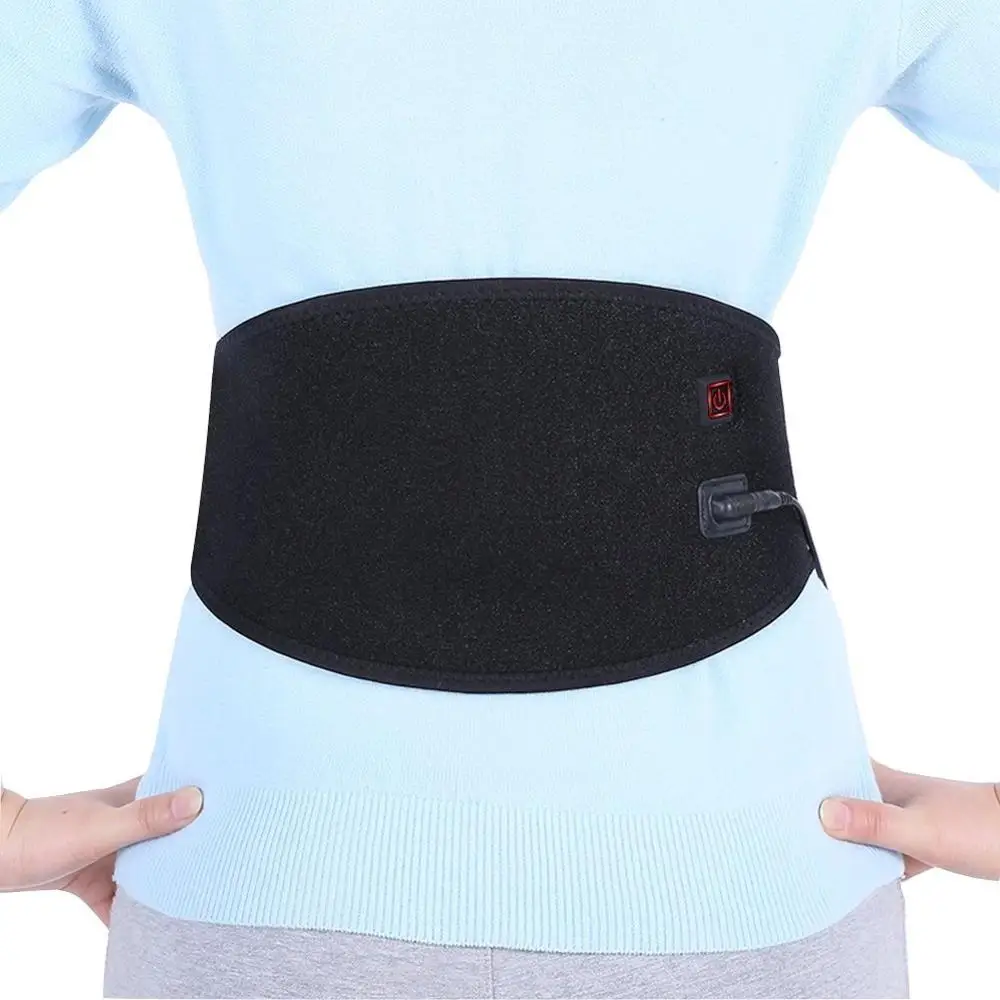 

Waist Heating Pad Electric Belt for Lower Back Pain, Hot Cold Therapy Heated Waist Belt for Lumbar Spine Arthritis, Strains, Black