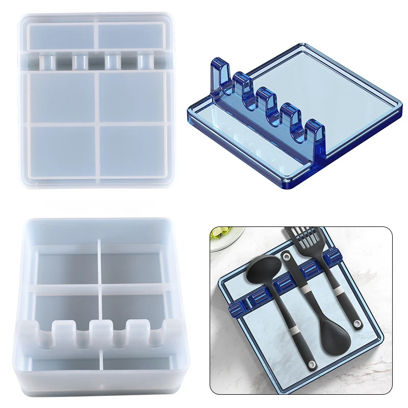 

DIY crystal glue dropping mold spoon frame spatula cover frame silica gel mould, Customized color