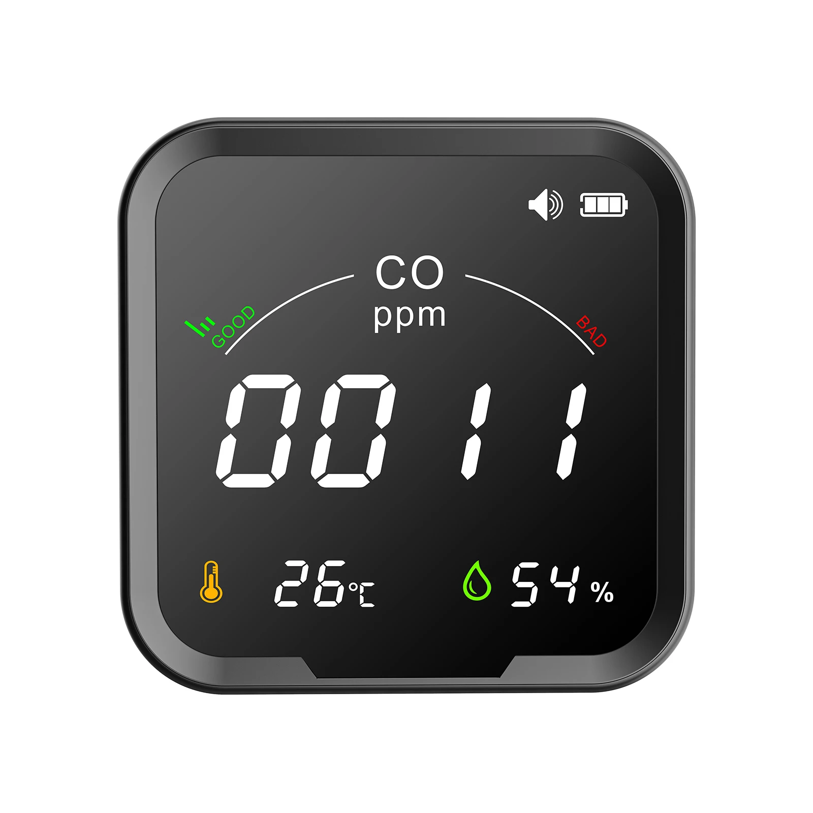 

PTH-9D CARBON MONOXIDE monitor with Temperature & Humidity CO meter Comfortable Environment